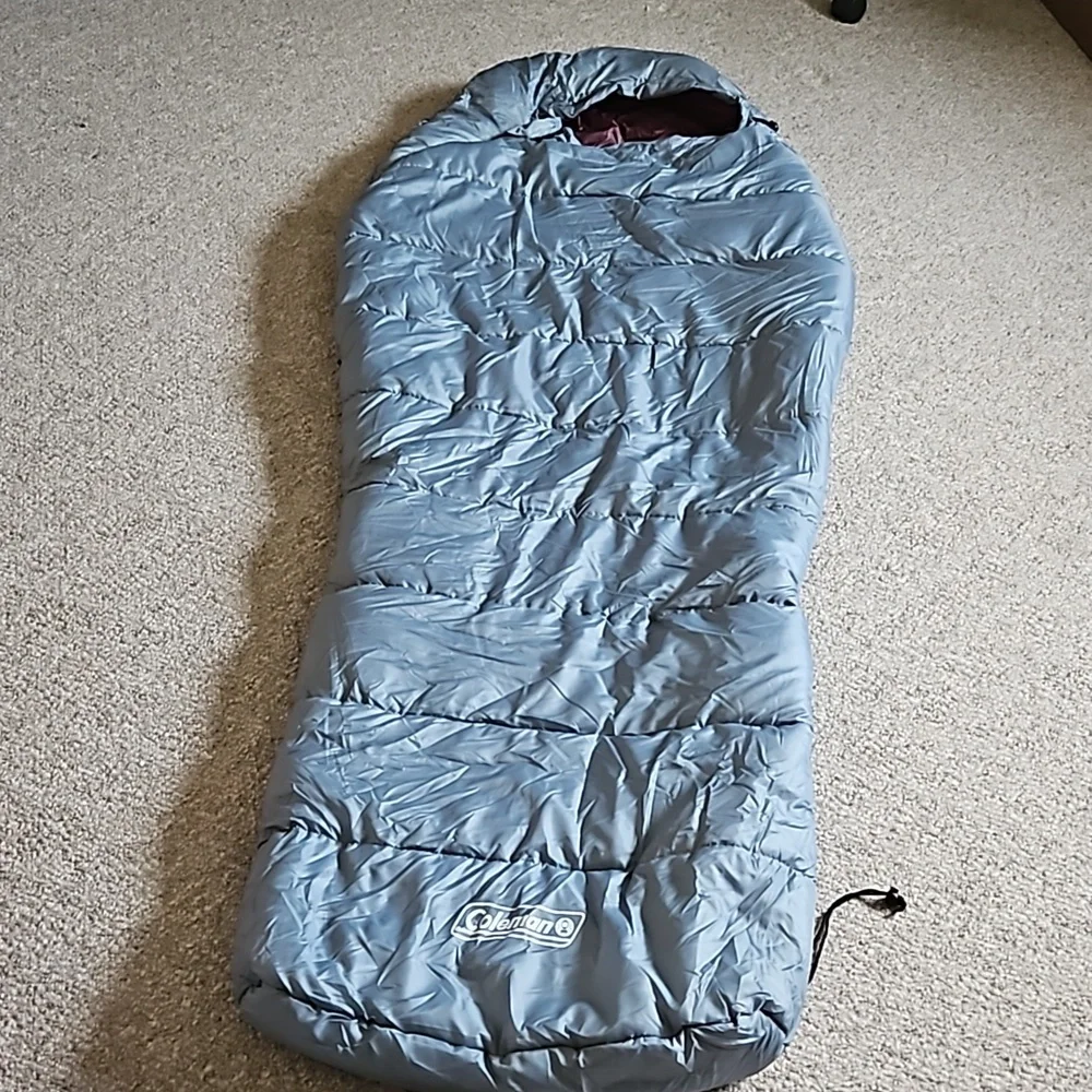 NWOT Coleman Tidelands 50° Big & Tall Mummy Insulated Sleeping Bag. - Picture 2 of 14